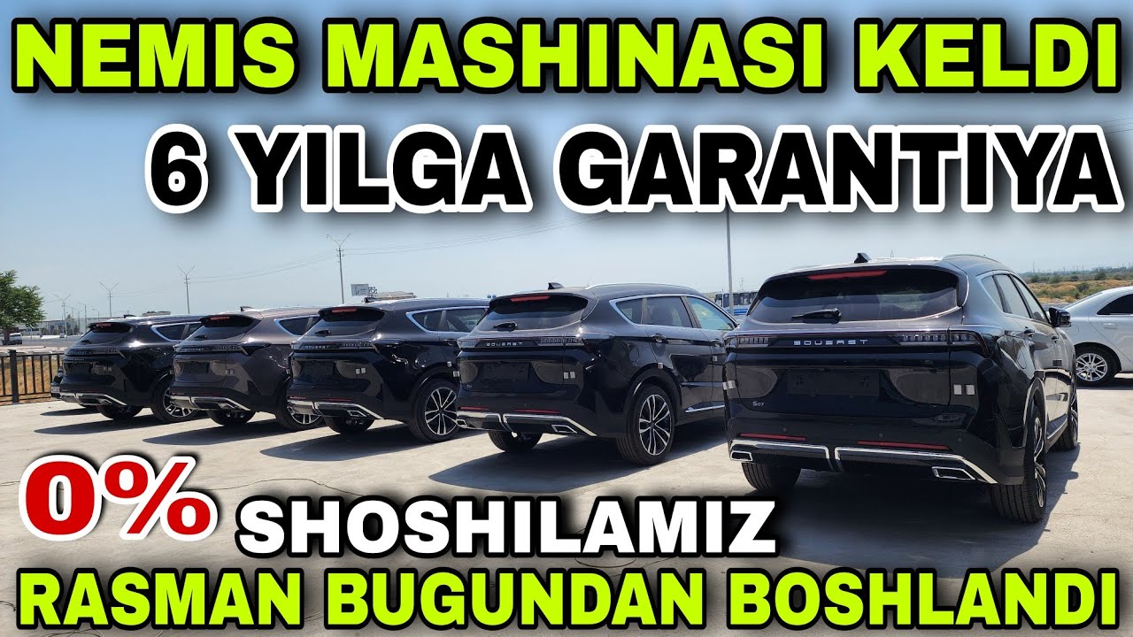 28 IYUN SAMARQANDA YANGI AVTOSALON OCHILDI NEMIS BRENDI 5 YILDAN 200 MING PROVEK GARANTIYA
