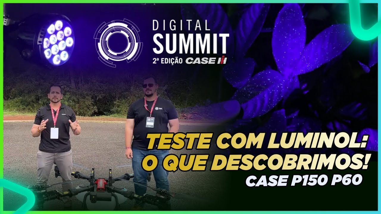 Avaliação da qualidade de aplicação do CASE P150 P60 - Teste de Distribuição de gotas com luminol