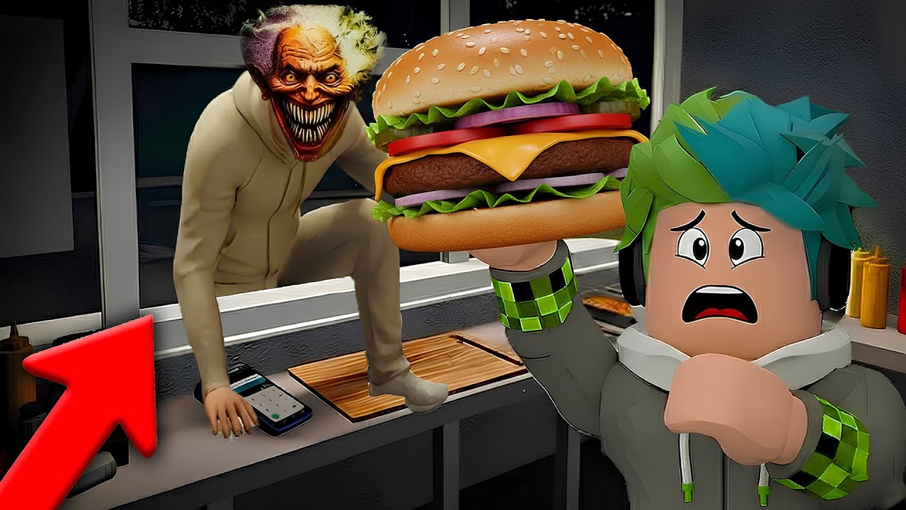 KORKUNÇ HAMBURGERCİDE BİR GECE GEÇİRDİK | ROBLOX Scary Burger Anomalies