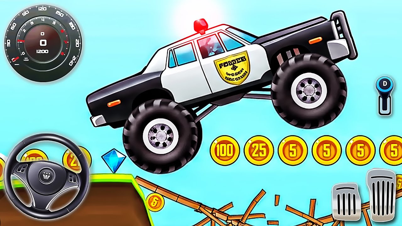 Hill Climb Racing - Extreme Hill Climb Police Car Driver - Android GamePlay #2