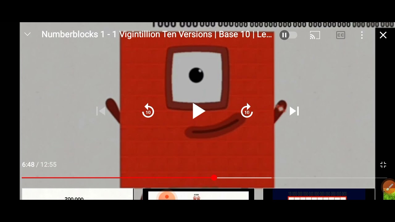 1 to 1 Unvigintillion