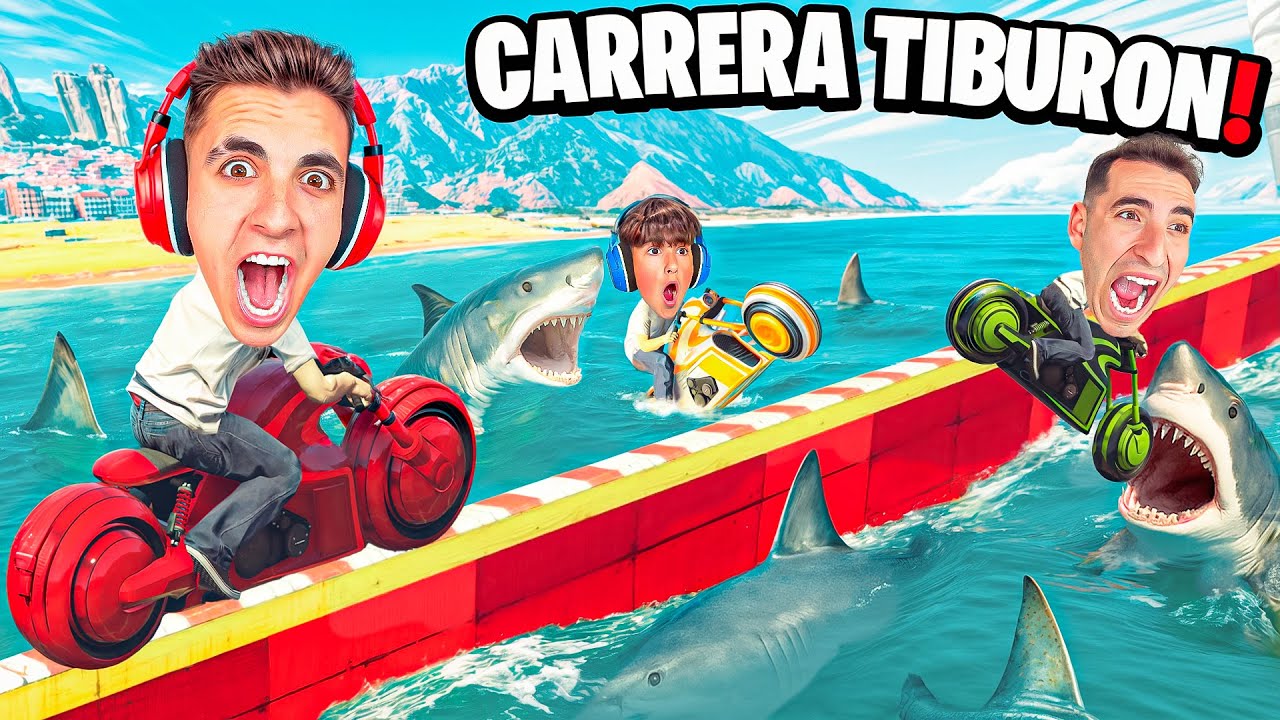 ¡NOS ENFRENTAMOS a TIBURONES EN GTA!🦈 GTA 5 Online