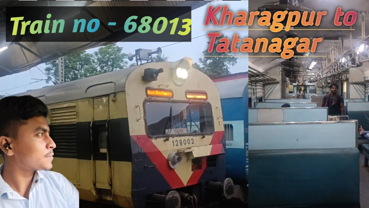 kharagpur to Tatanagar MEMU Passenger Train  // Train no 68013 , Full information video #traintravel