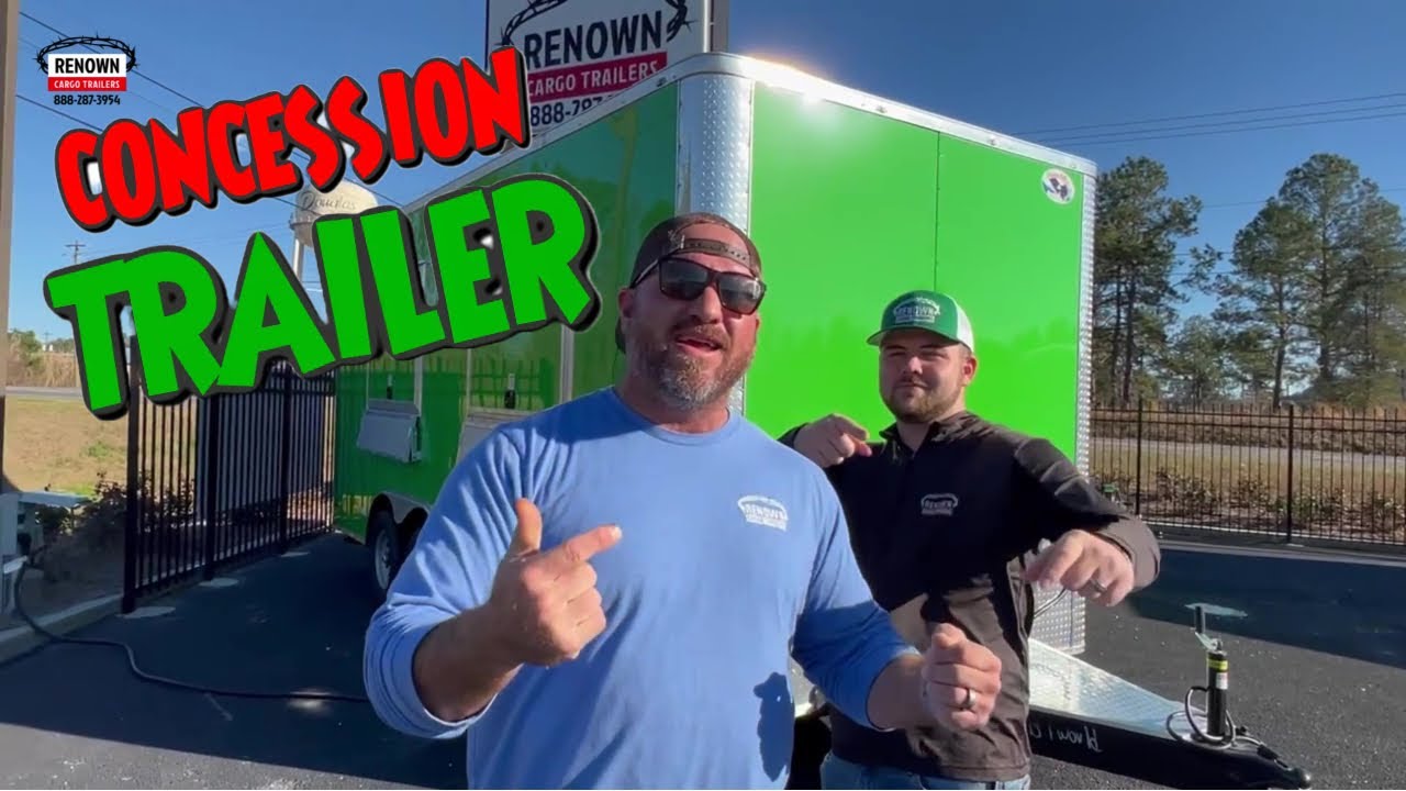 Maximize Your Mobile Food Business with this 8.5X18 Concession Trailer!