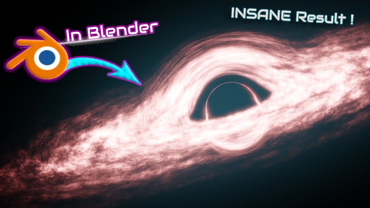 How I Made a Realistic Interstellar Black Hole in Blender (Full Tutorial) #blender #3d #vfx