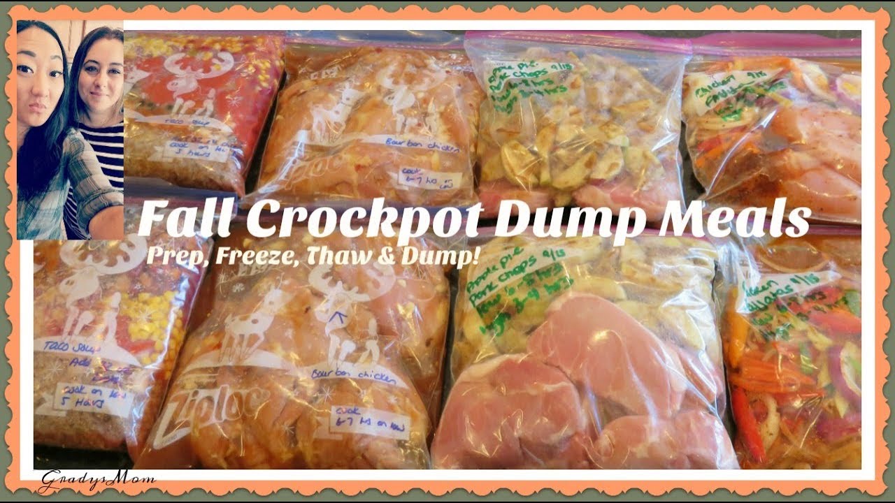 Fall Crock Pot Freezer Meals | Dump & Go! | Set It & Forget It!