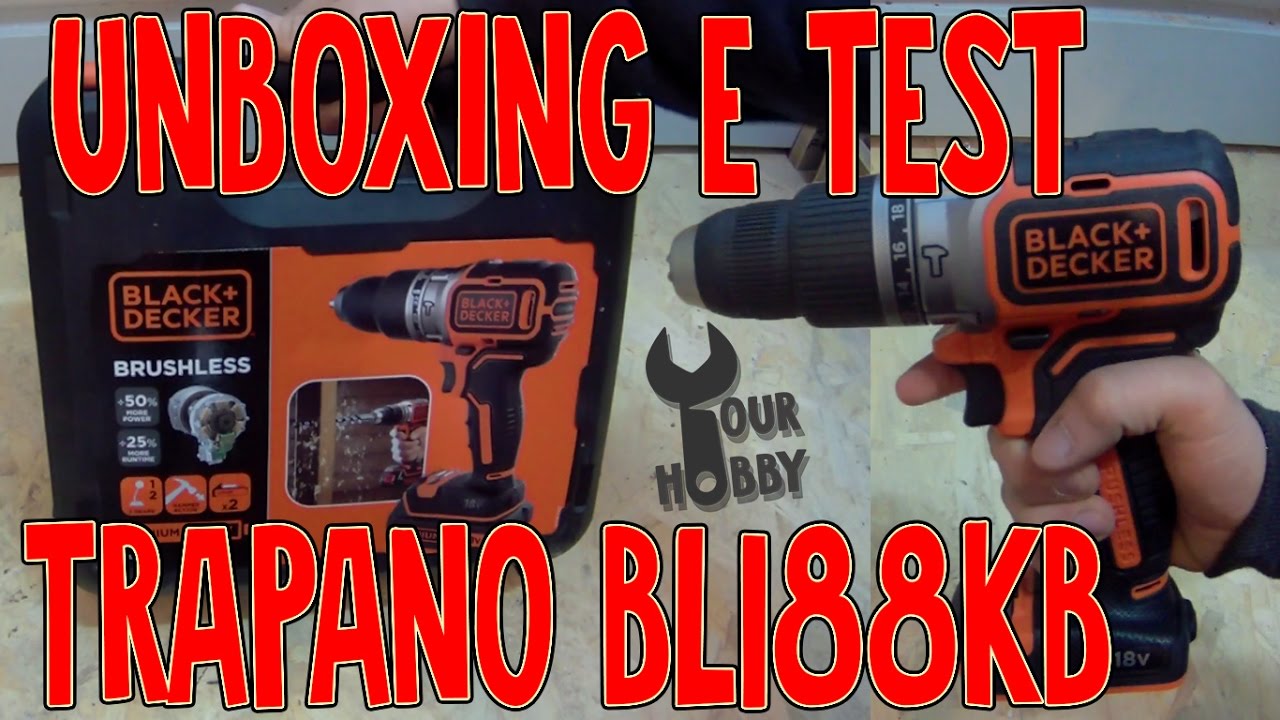 TRAPANO BRUSHLESS A PERCUSSIONE 18 V | UNBOXING E TEST