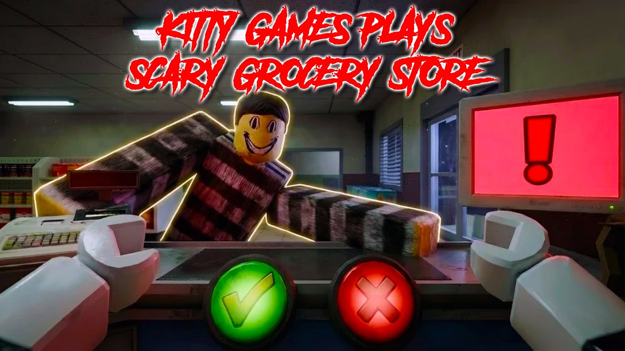 Kitty Games Plays Scary Grocery Store