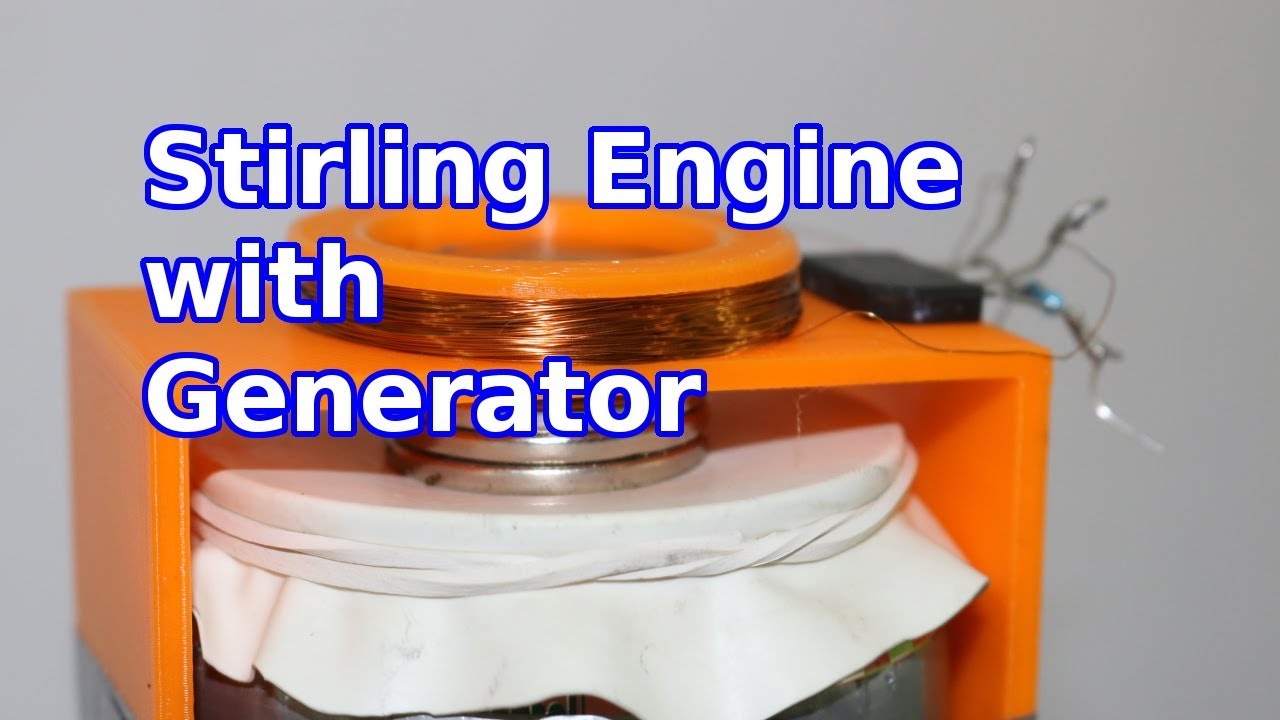 Stirling Engine with Electric Generator