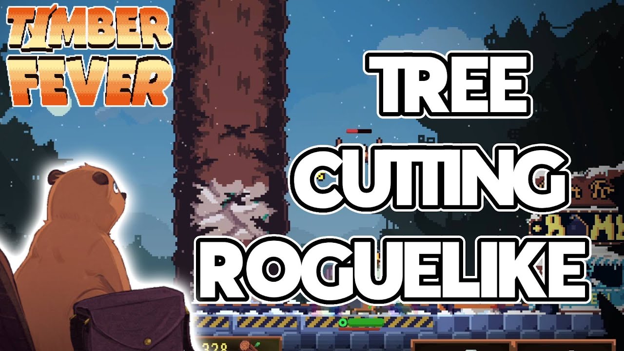 Enjoy Beautiful Pixel Art While You Cut Down This Infinite Tree! - Timber Fever