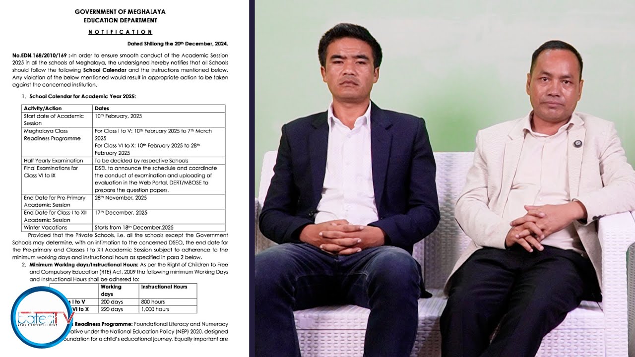 KI JINGKYLLI EKSAMIN PHAINAL NADUH CLASS-VI HADUH CLASS IX YN PYNKHREH DA KA DERT