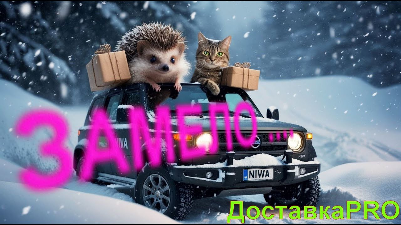 Снежная доставка по Подольску на НИВАсике.