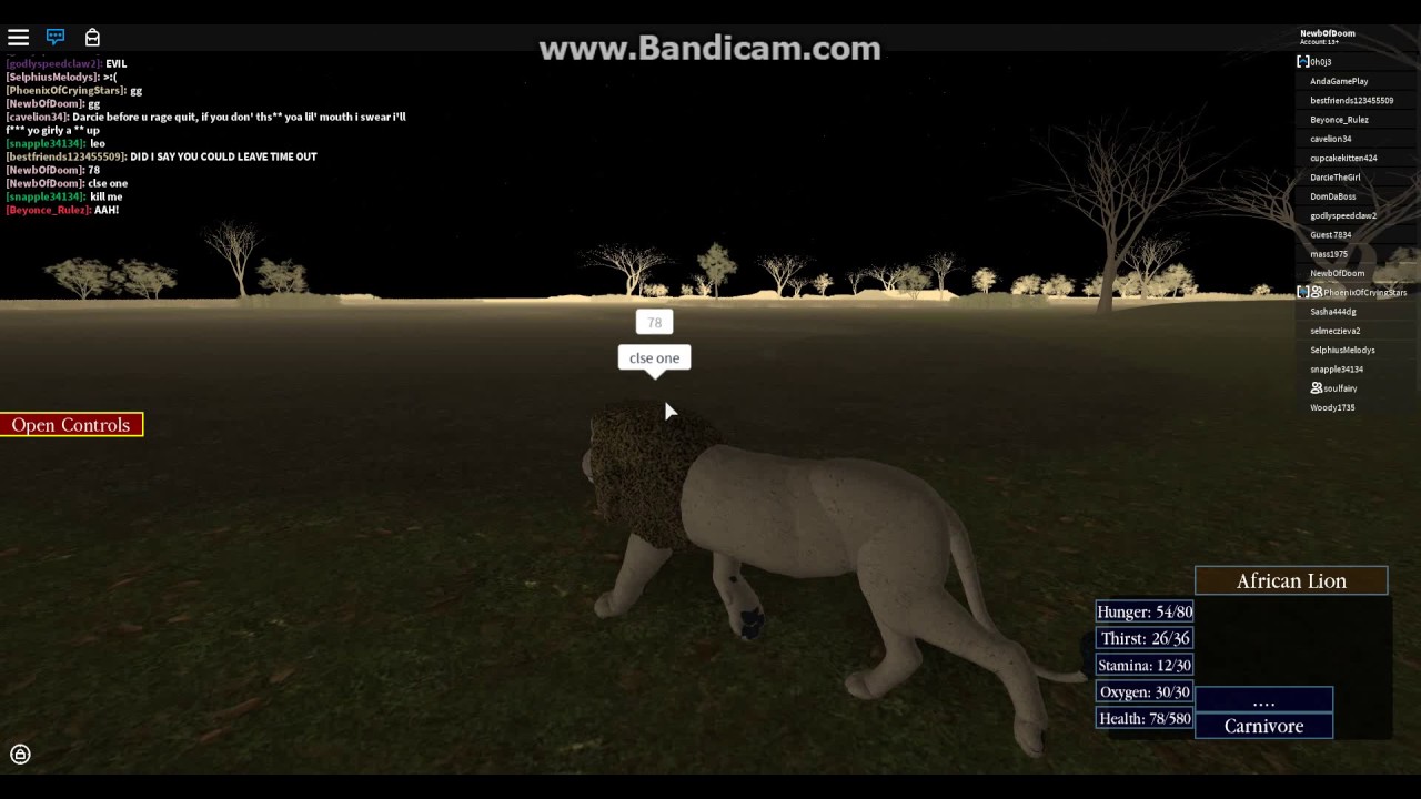 Wild Savannah (W.I.P): NewbOfDoom vs PhoenixOfCryingStars!