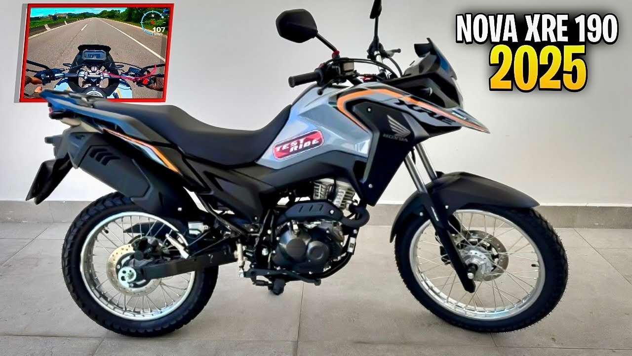 TESTE RIDE NOVA HONDA XRE 190 2025 EM DETALHES - MUDOU TUDO - PREÇO FINAL NA LOJA