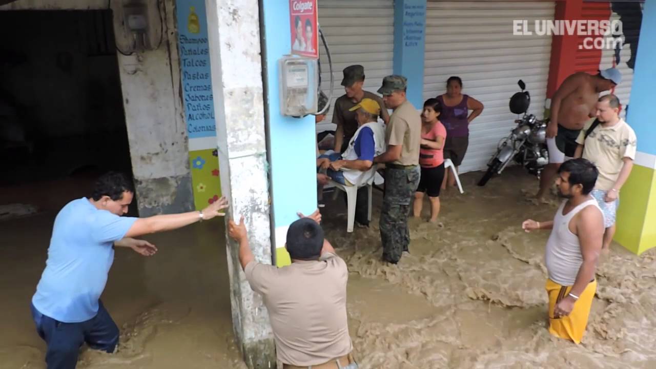 Varias parroquias manabitas afectadas por la lluvia en Portoviejo