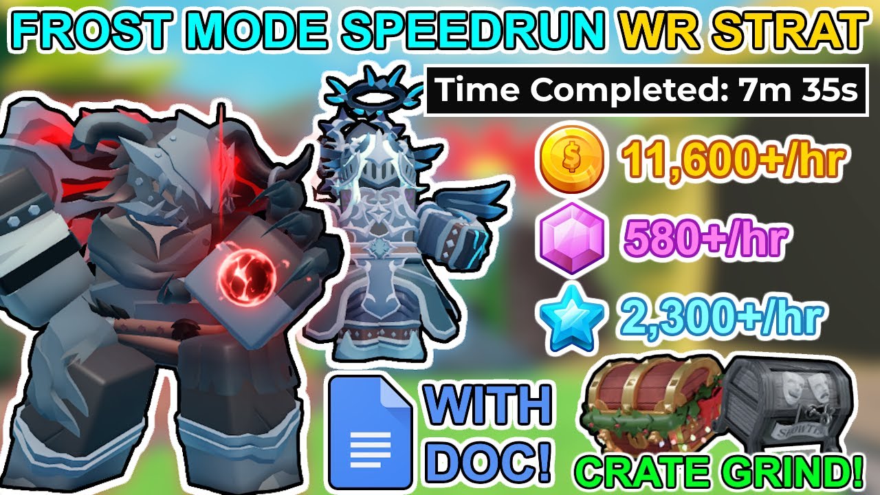 Frost Mode SOLO SPEEDRUN STRAT in ~7 MINS! (STILL WORKS) [Best Crate Grind Strat +DOC] (TDS Roblox)