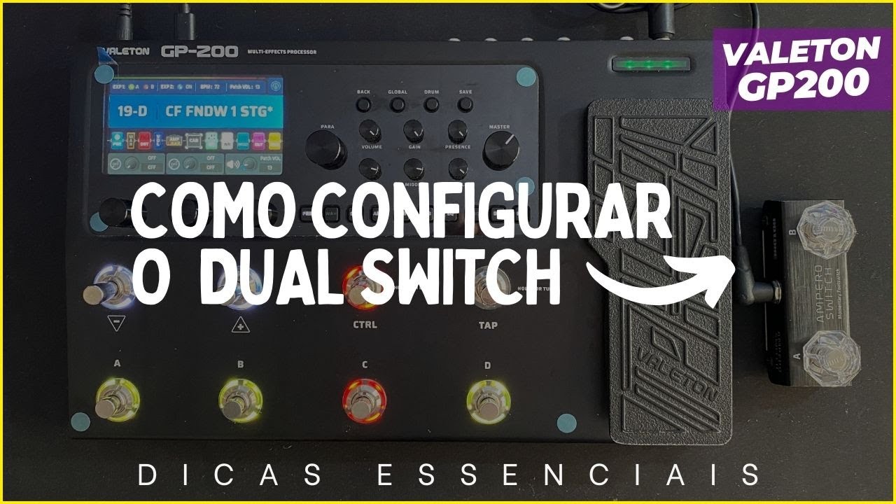 COMO CONFIGURAR O DUAL SWITCH NA VALETON GP200 / GP200LT / GP200JR