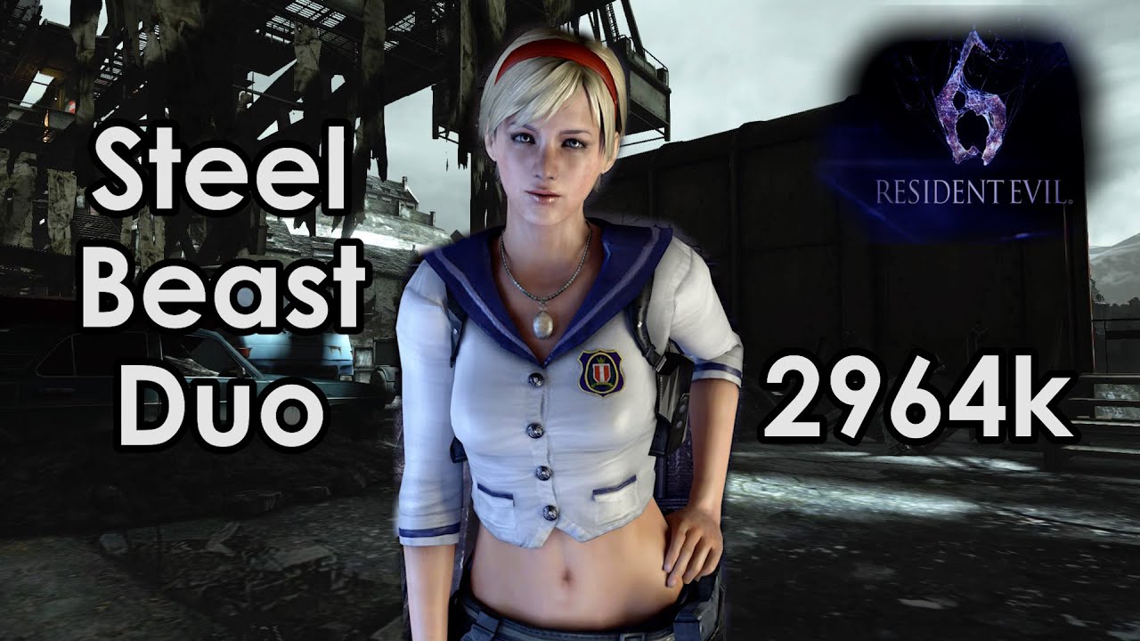 RESIDENT EVIL 6 (PS4) The Mercenaries No Mercy Duo | Steel Beast | Sherry EX1 | 2964k