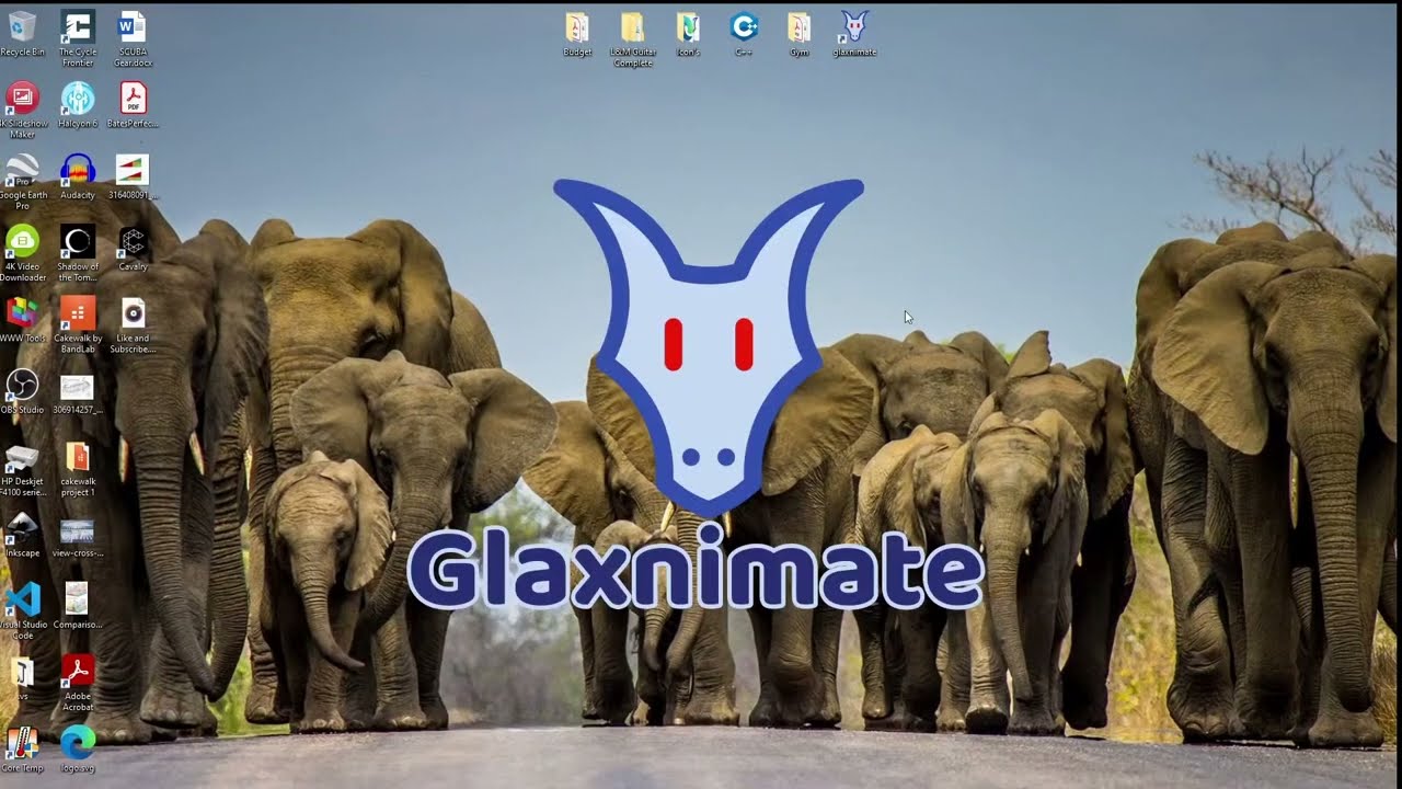 Glaxnimate : How too set a Dark Theme