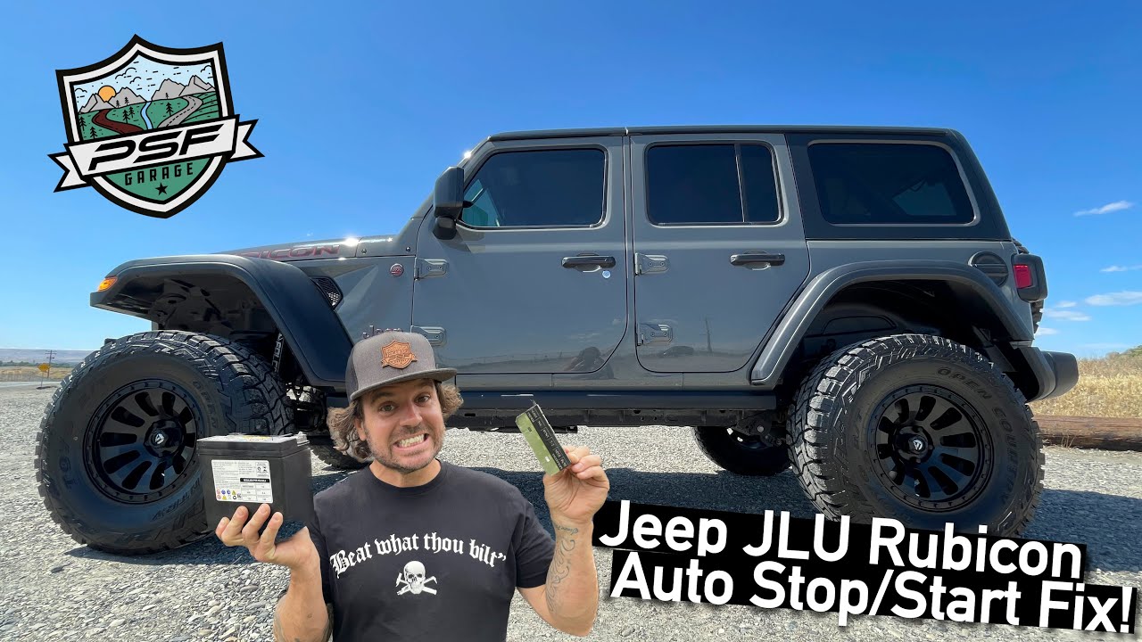 Как починить индикатор автоматической остановки/старта на Jeep Wrangler JL: вспомогательный аккум...