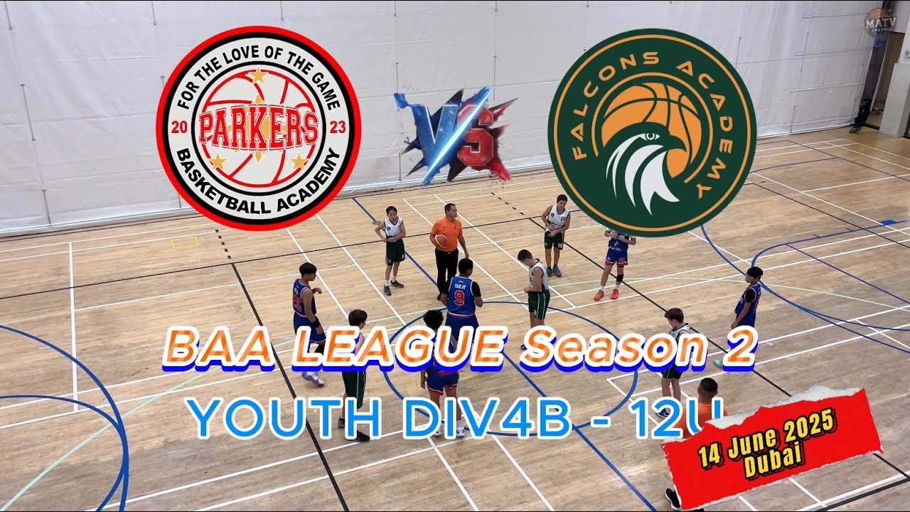 Parkers VS FALCON 12U - BAA League Season 2 -  Elimination Top16 - 14 JUNE  2025 - Dubai