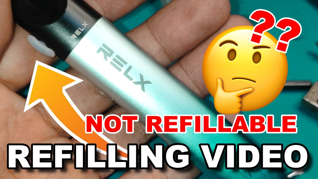 WATCH!  RELX PODS HOW TO RE-USE/REFILL! #RELX