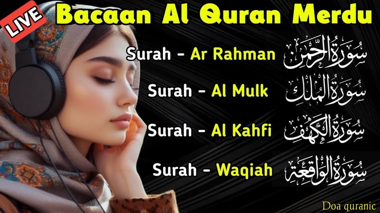 MOROTAL MERDU,,MOROTAL PENGANTAR TIDUR,AL QUR'AN MERDU,SURAH YASEEN,AL KAHFI,AR ROHMAN,AL MULK