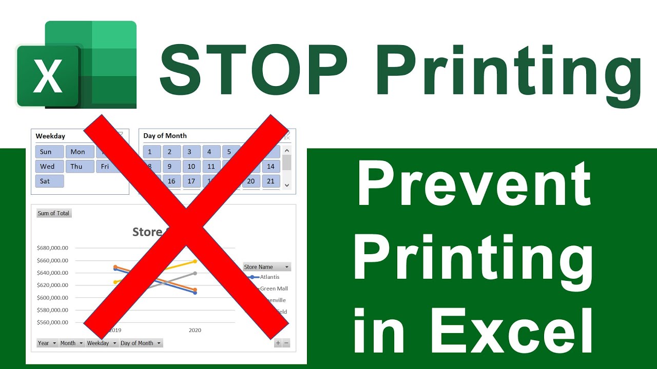 Stop Worksheets or Entire Workbooks from Being Printed in Excel