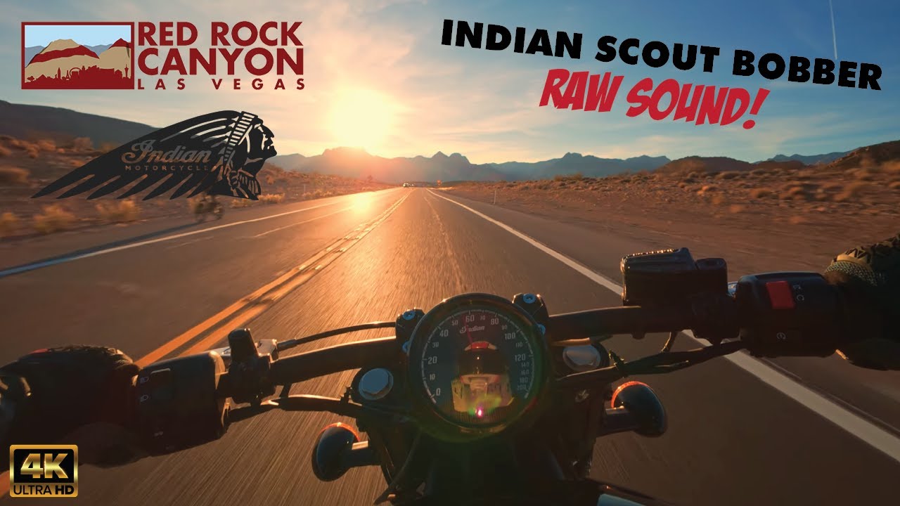 Indian Scout Bobber | 4K POV Ride | Red Rock Las Vegas
