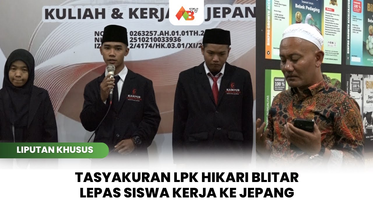Tasyakuran LPK HIKARI Blitar Lepas Siswa Kerja Ke Jepang