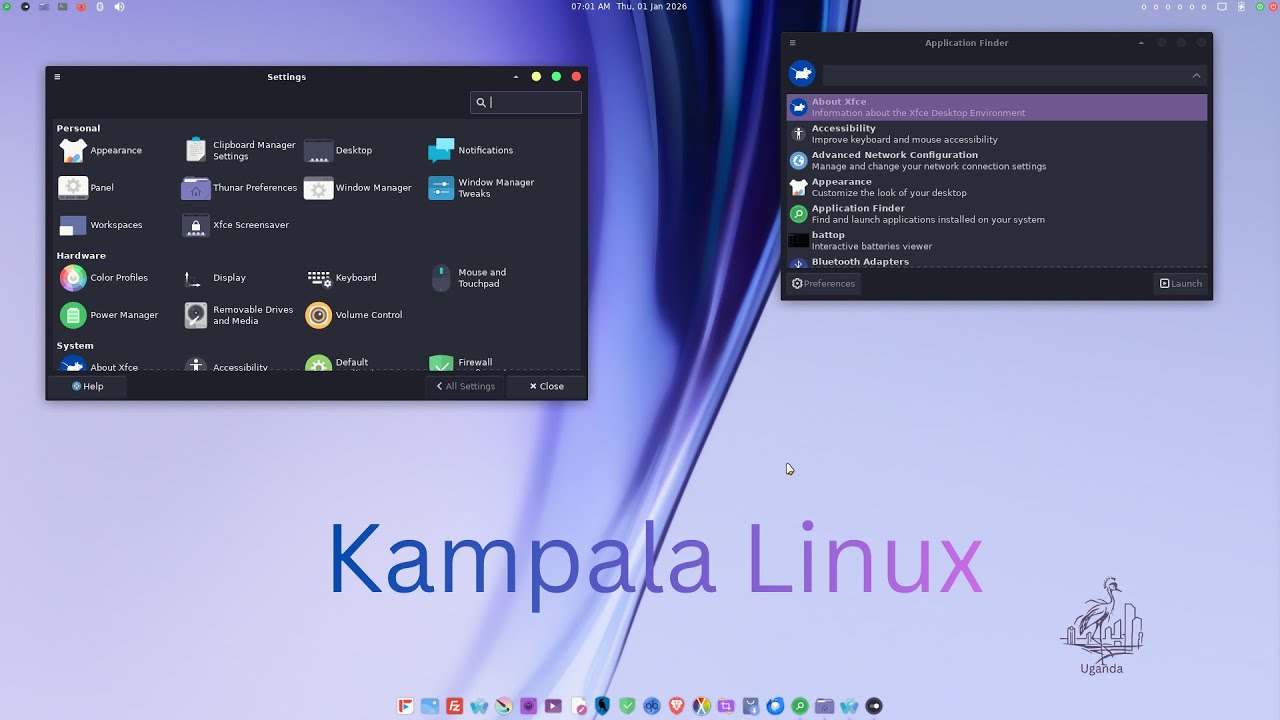 Uganda OS oba Kampala Linux, operating system yange oyo kuna gye nzimbye 2026/1/1