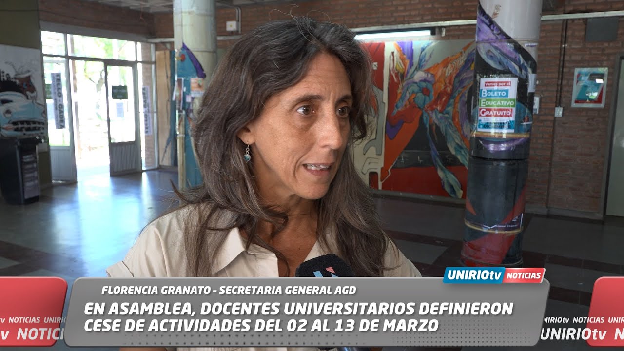 RESOLUCIÓN DE ASAMBLEA DOCENTE. FLORENCIA GRANATO – SECRETARIA GENERAL AGD