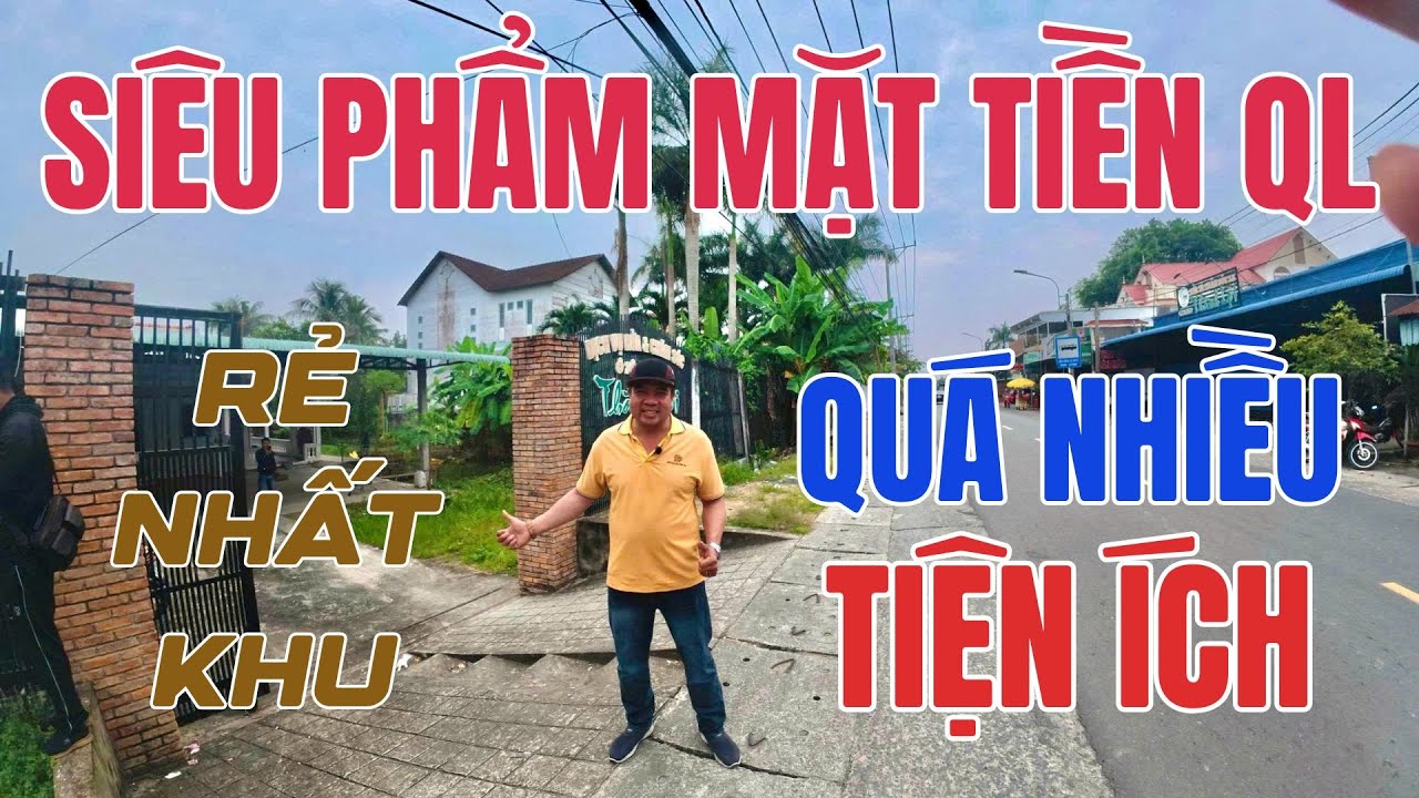 Nền thổ cư mặt tiền QL54 và gần QL54 giá chỉ 420 triệu gần bến đò Cồn Khương