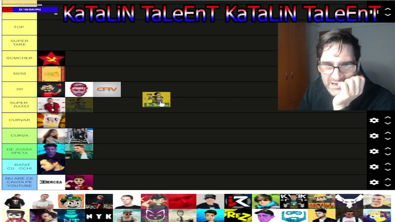 KATALIN TALEENT SI TIER LIST UL CU YOUTUBERII ROMANI !!!  (2022)