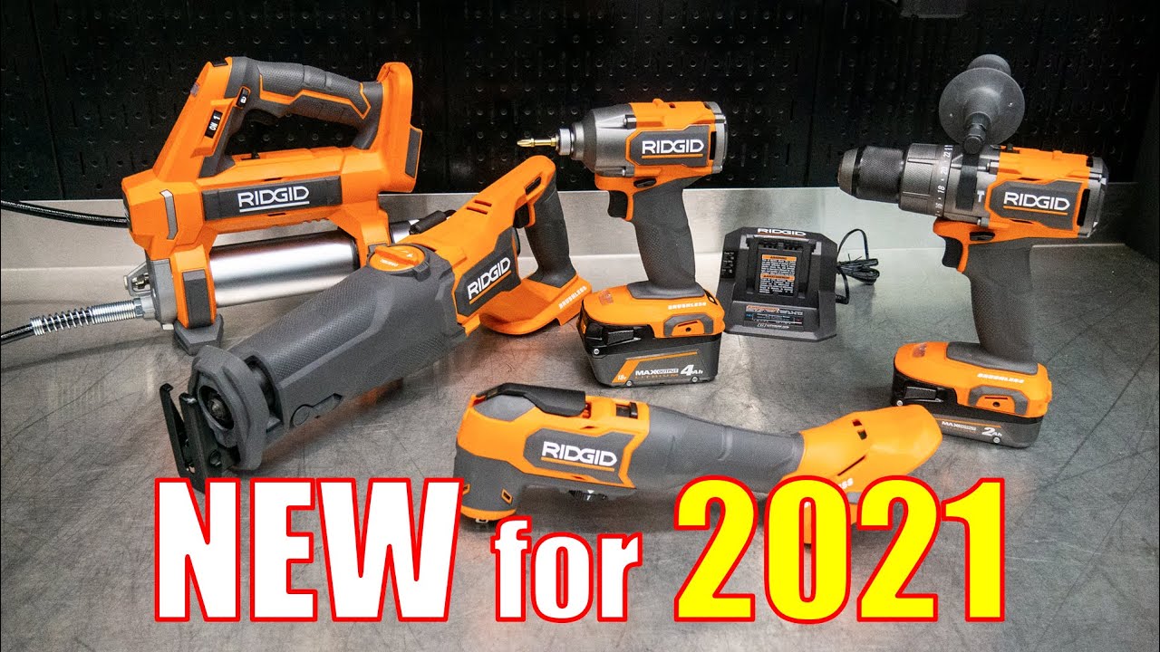 NEW 2021 Ridgid 18-Volt Brushless Tools [MAX Output Batteries]