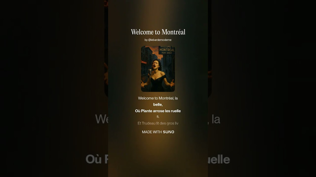 Welcome to Montr&eacute;al