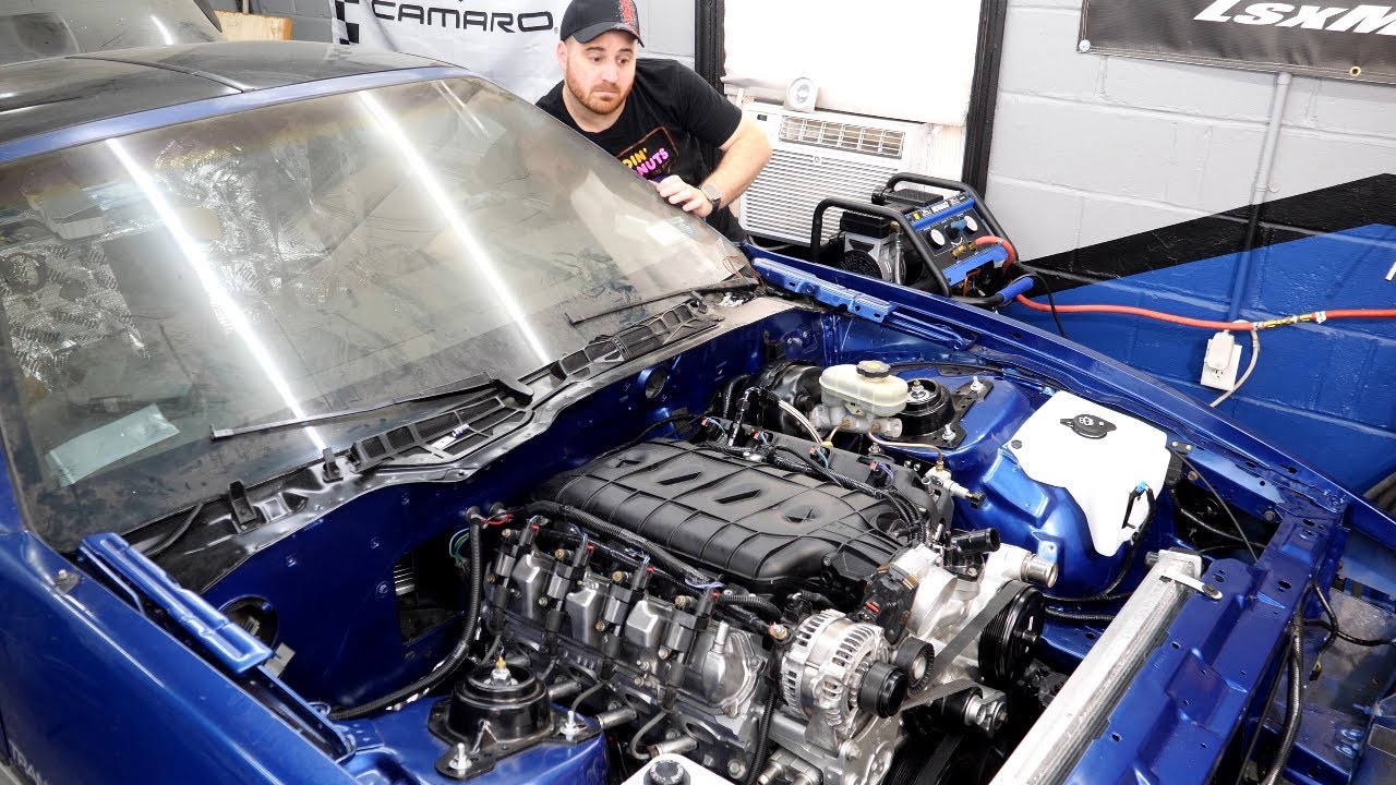 Cranking Over My LTX Swapped TRANSAM for the First Time! | Wiring up the Engine