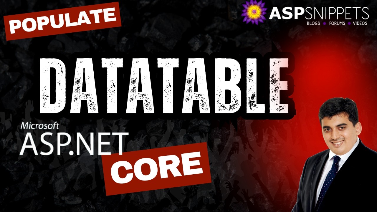 Заполнение таблицы данных в ASP.Net Core