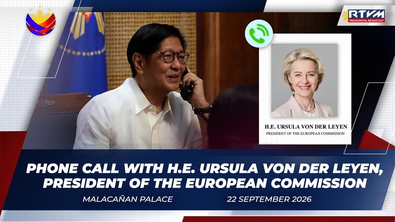 Phone Call with Her Excellency Ursula von der Leyen, President of the European Commission