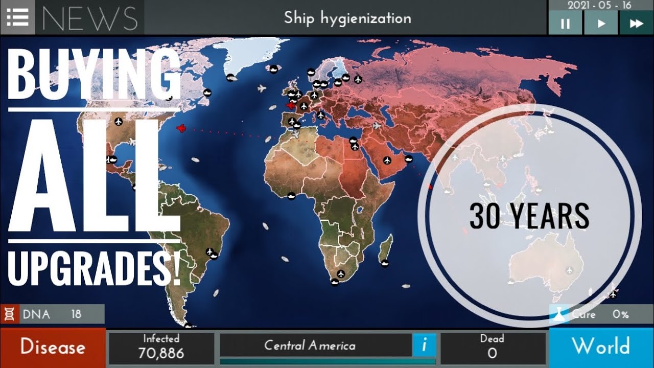 Buying ALL upgrades in infection | Mobile Infection gameplay- takes over 10 years to buy everything!