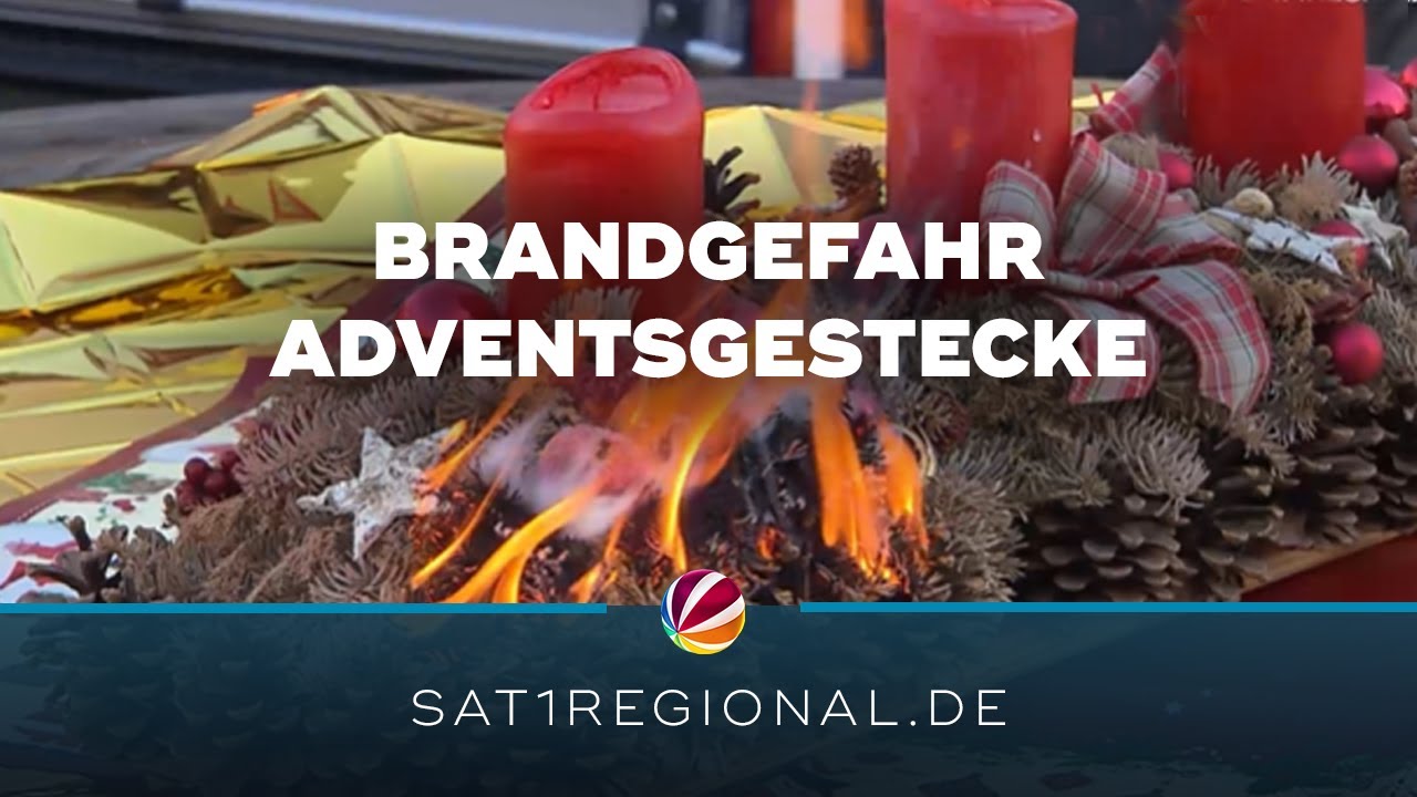Feuerwehr in Schleswig-Holstein warnt vor Bränden durch Christbäume und Adventsgestecke