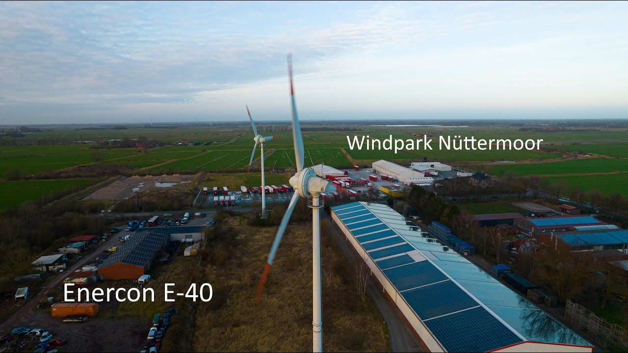 Enercon E-40 Windpark N&uuml;ttermoor / DJI Air 2S |4K 60fps