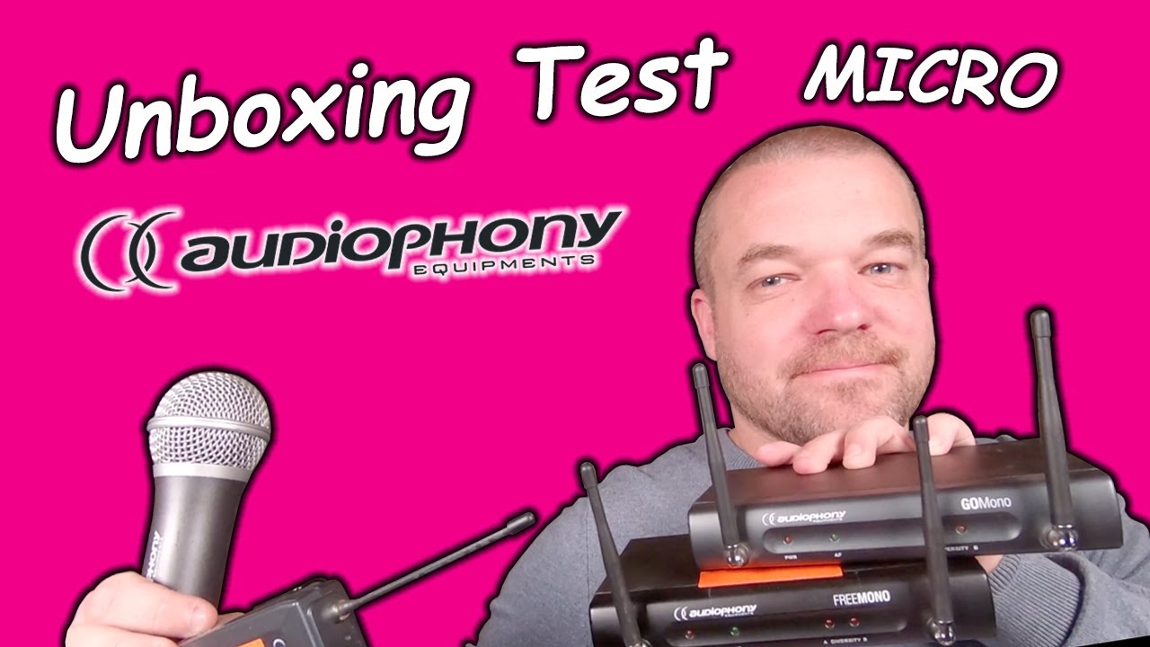 UNBOXING TEST MICRO AUDIOPHONY FREE MONO AND GO MONO