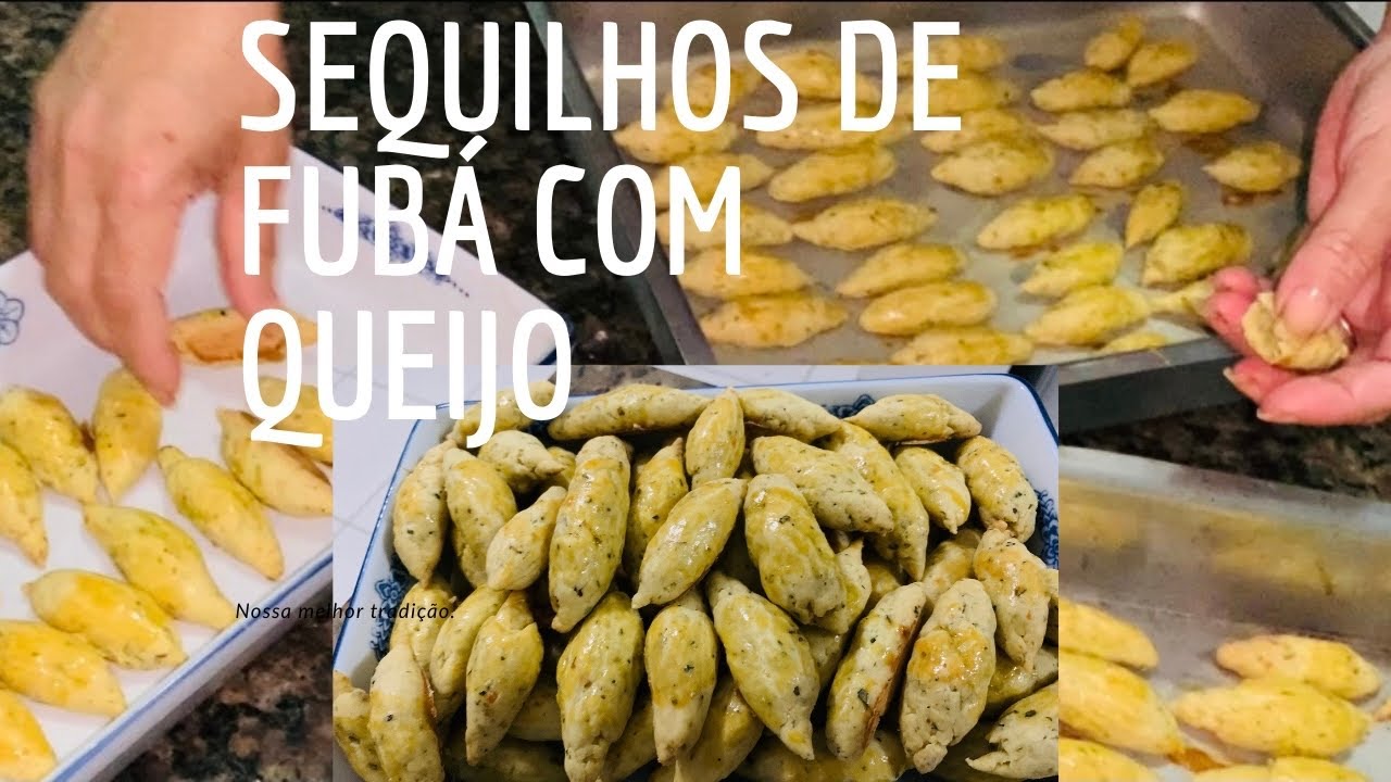Sequilhos de fubá com queijo