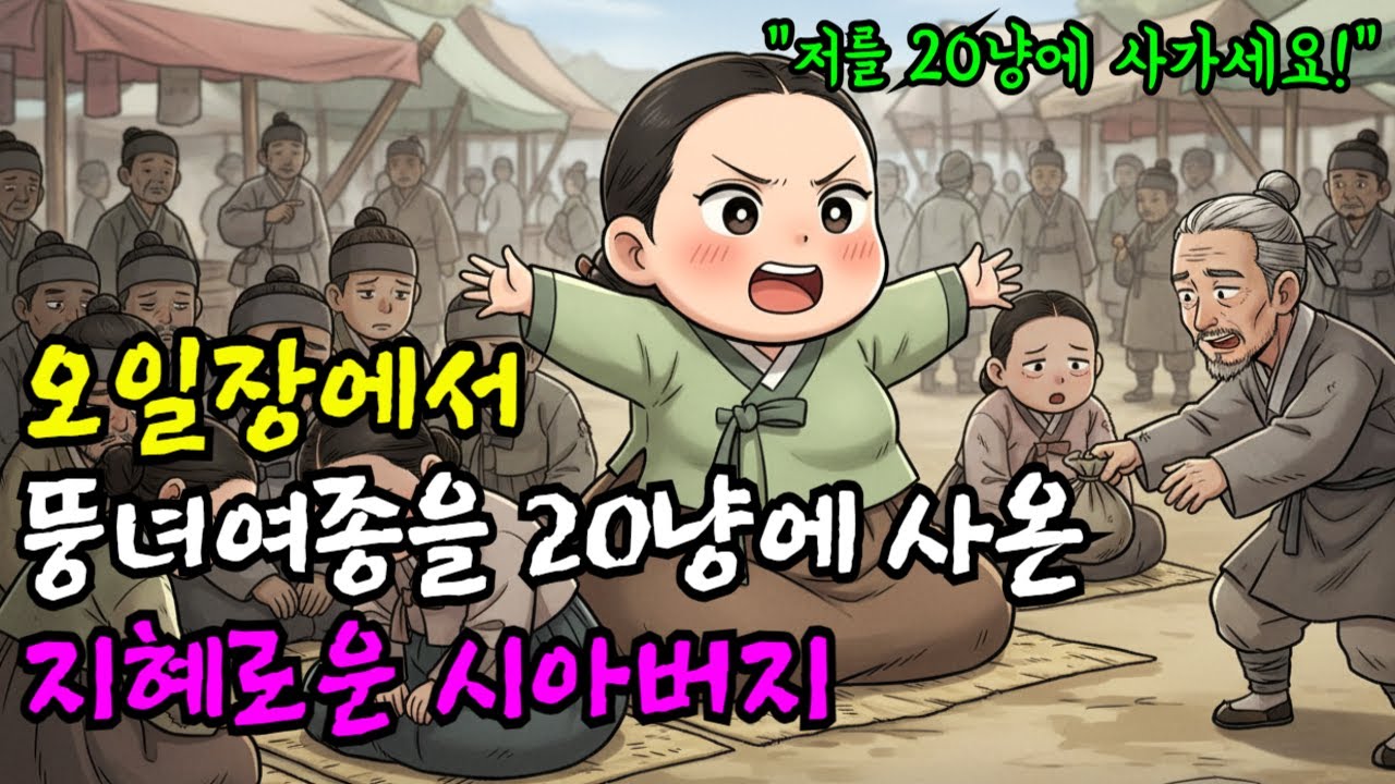 자기를 사가라는 뚱녀여종을 20냥에 사온 지혜로운 시아버지 I야담I옛날이야기I오디오북I전설I민담I사연I