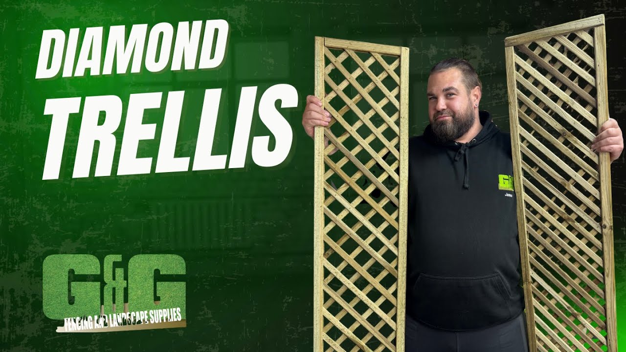 Transform your garden with our Diamond Trellis &ndash; the perfect blend of style and strength!