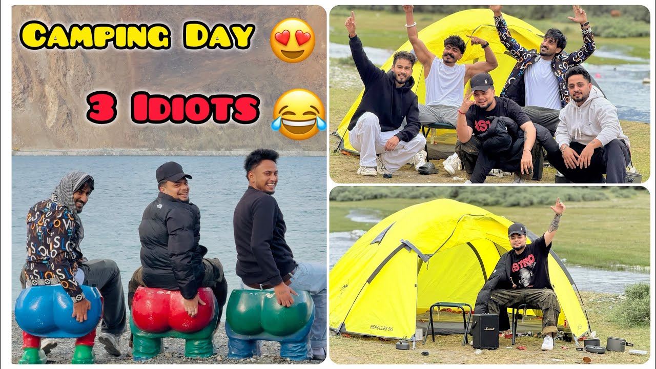 Ajj Camping Kr He Lai😍 Leh Ladakh Explore💪 Pangong Puj Gye 🤫😳 Part -3 Vlog