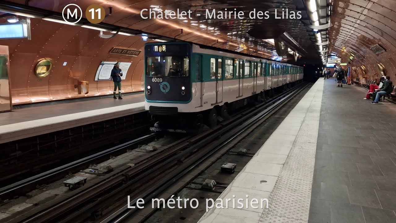 [RATP] La ligne 11 du métro de Paris (archive, version MP59) - 4K