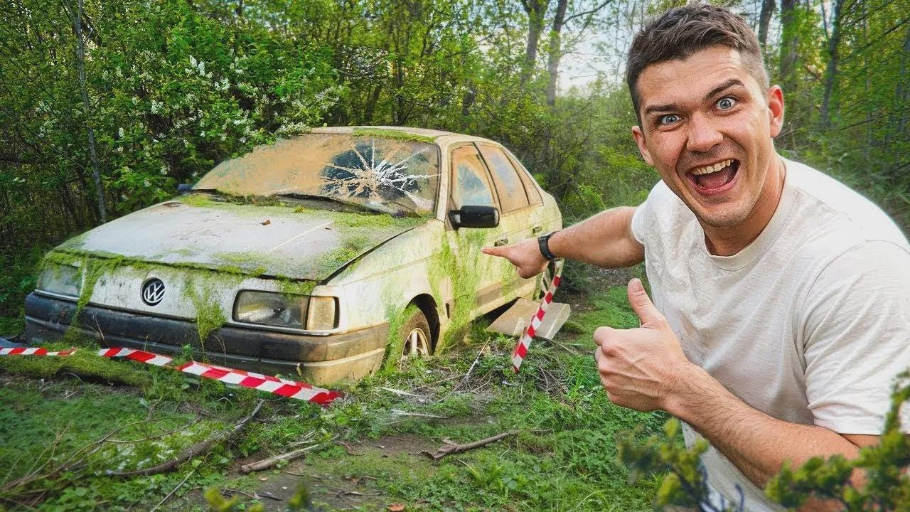 Rescatamos un coche abandonado después de 40 años en el bosque