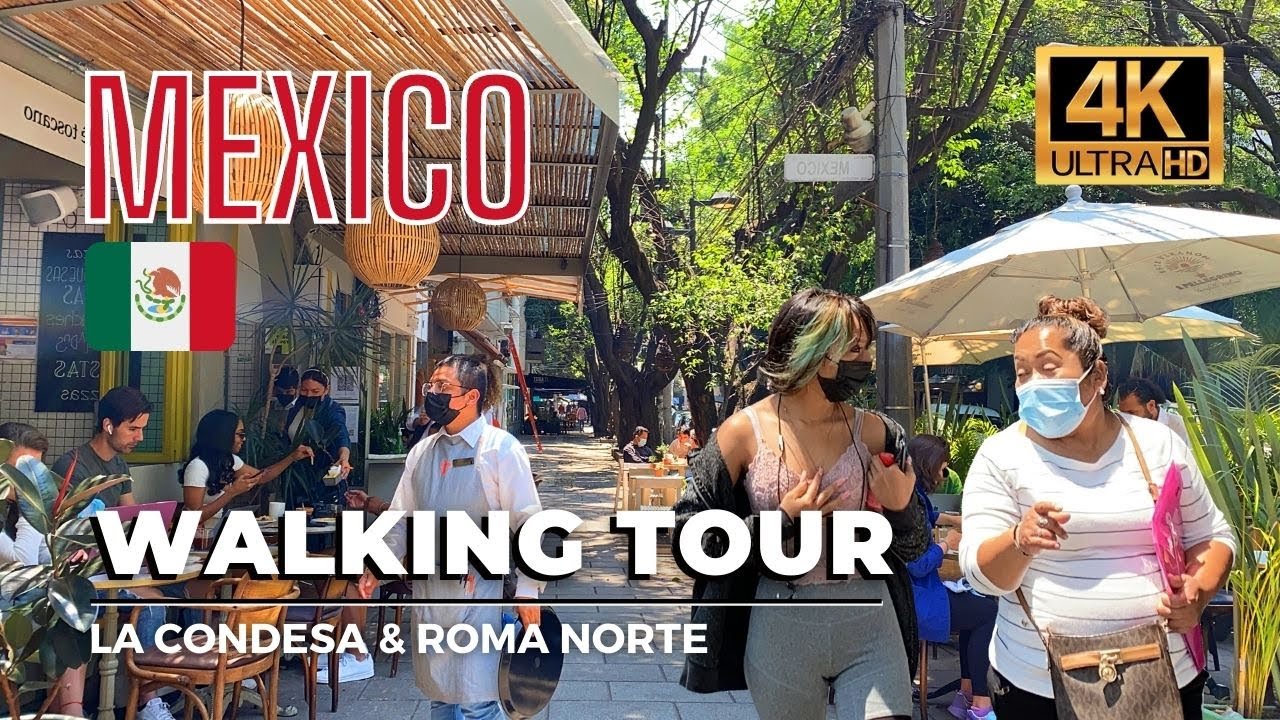 🇲🇽 Mexico City Walking Tour | La Condesa, Roma Norte, & Hipódromo [4K HDR / 60fps]